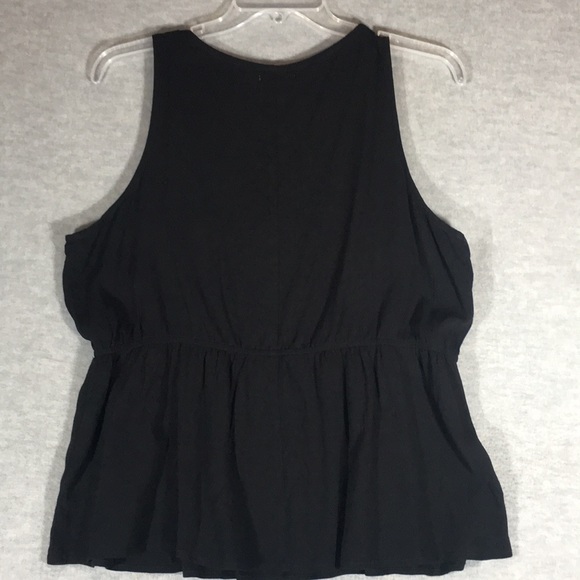 MAURICES Embroidered Summer Comfy Oversized Gauzy Sleeveless Top w:Elastic Waist - Picture 2 of 13